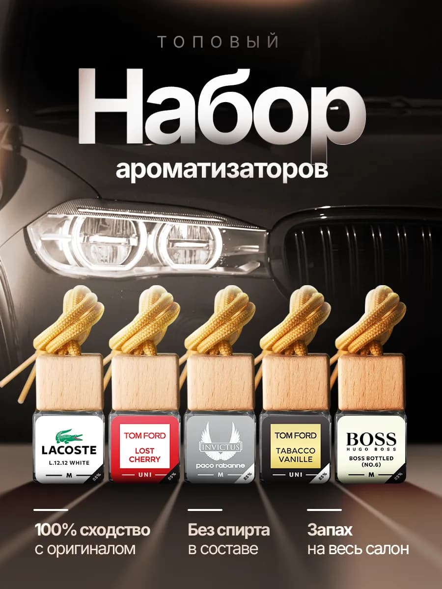 Подарочный набор ароматизаторов в машину - Авто парфюм