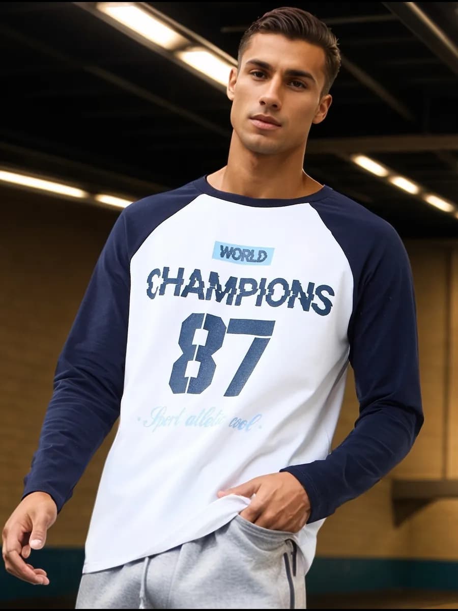 Лонгслив с принтом