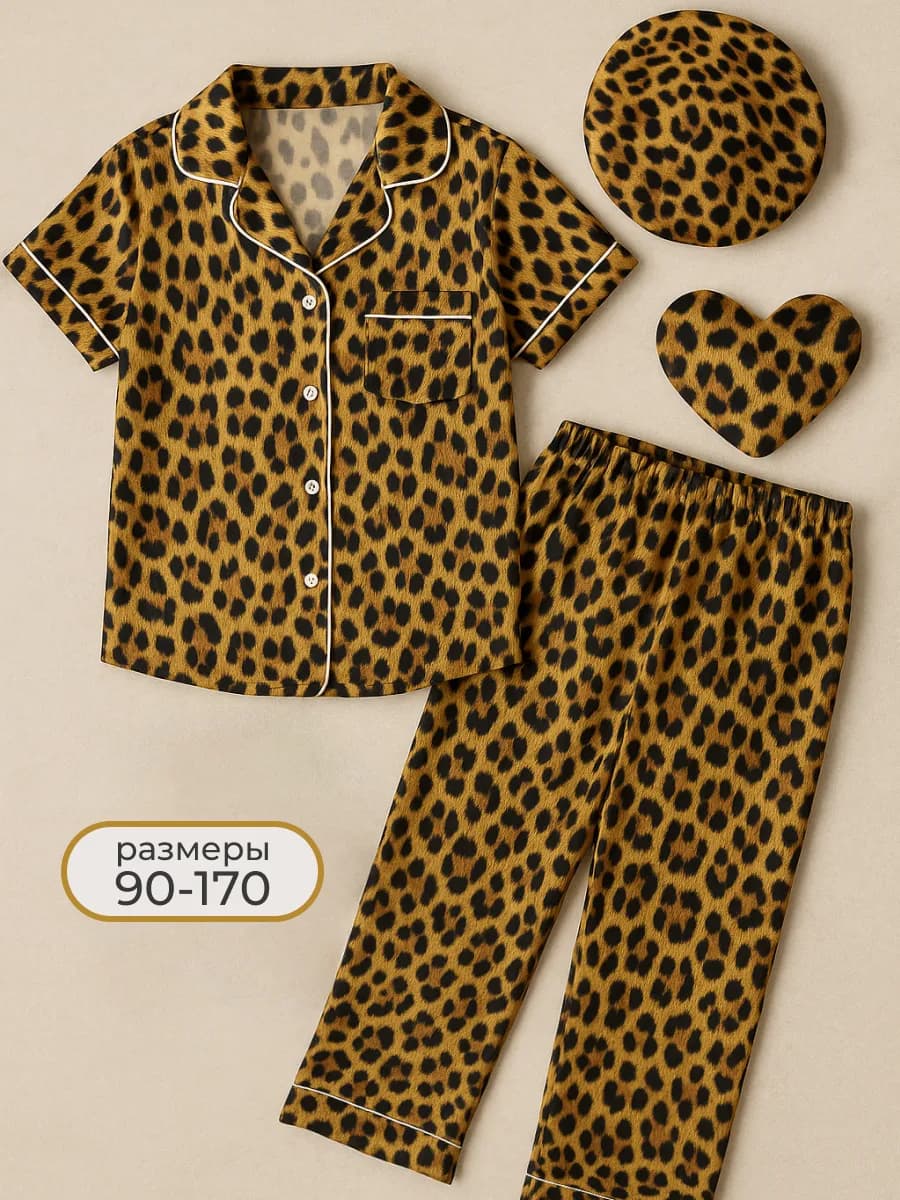 Пижама детская леопардовая