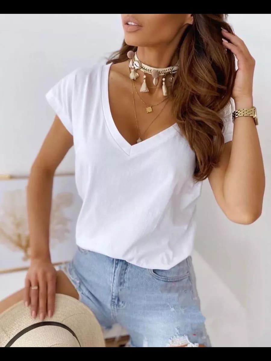 Футболка однотонная хлопковая