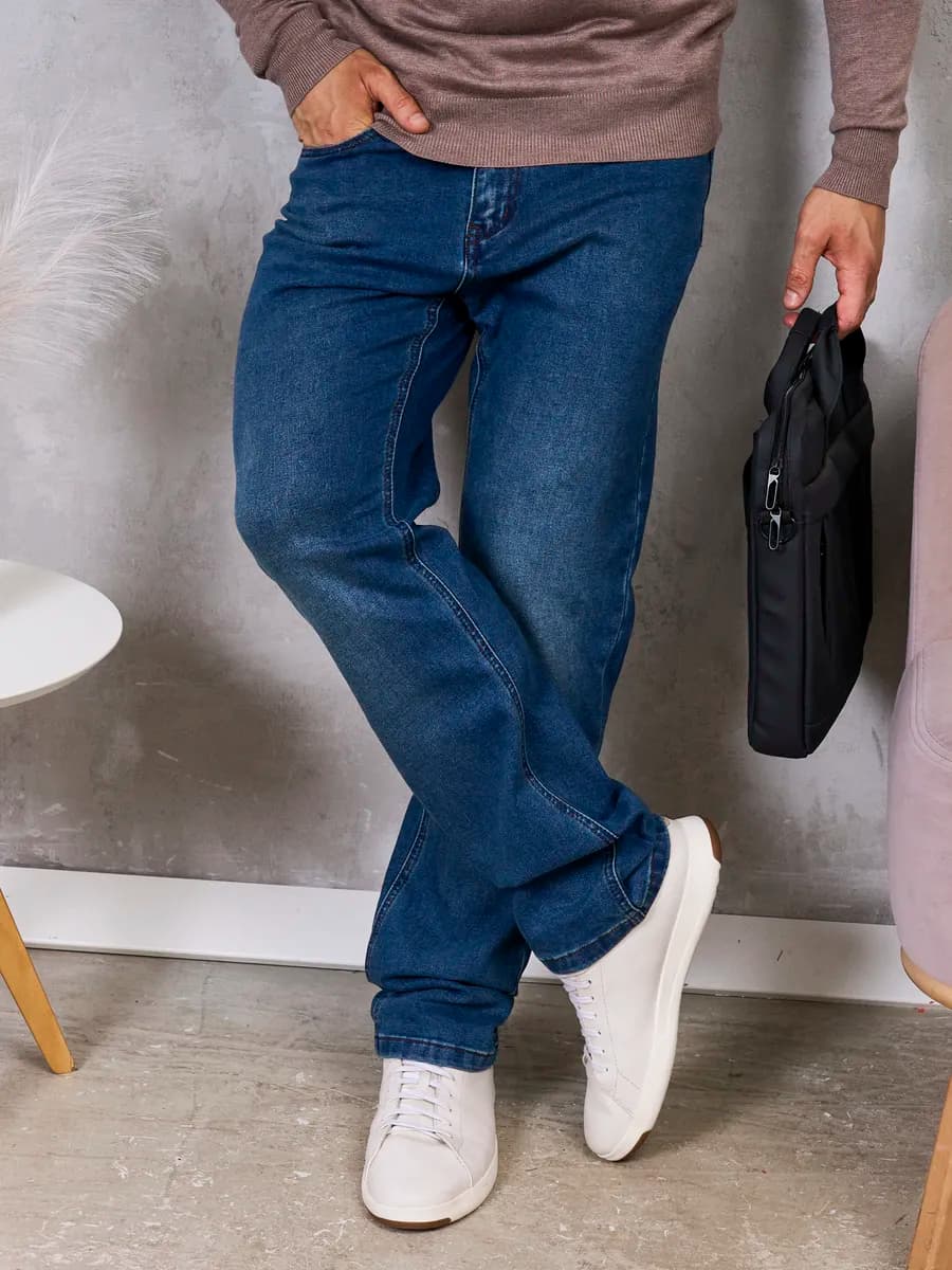 Джинсы прямые классические Турция стрейч