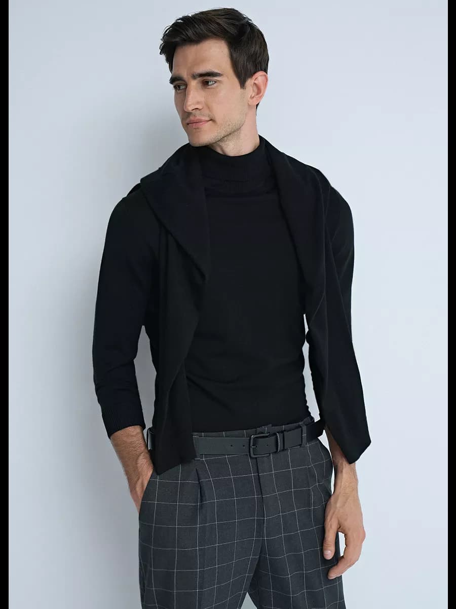 Джемпер базовый с горлом