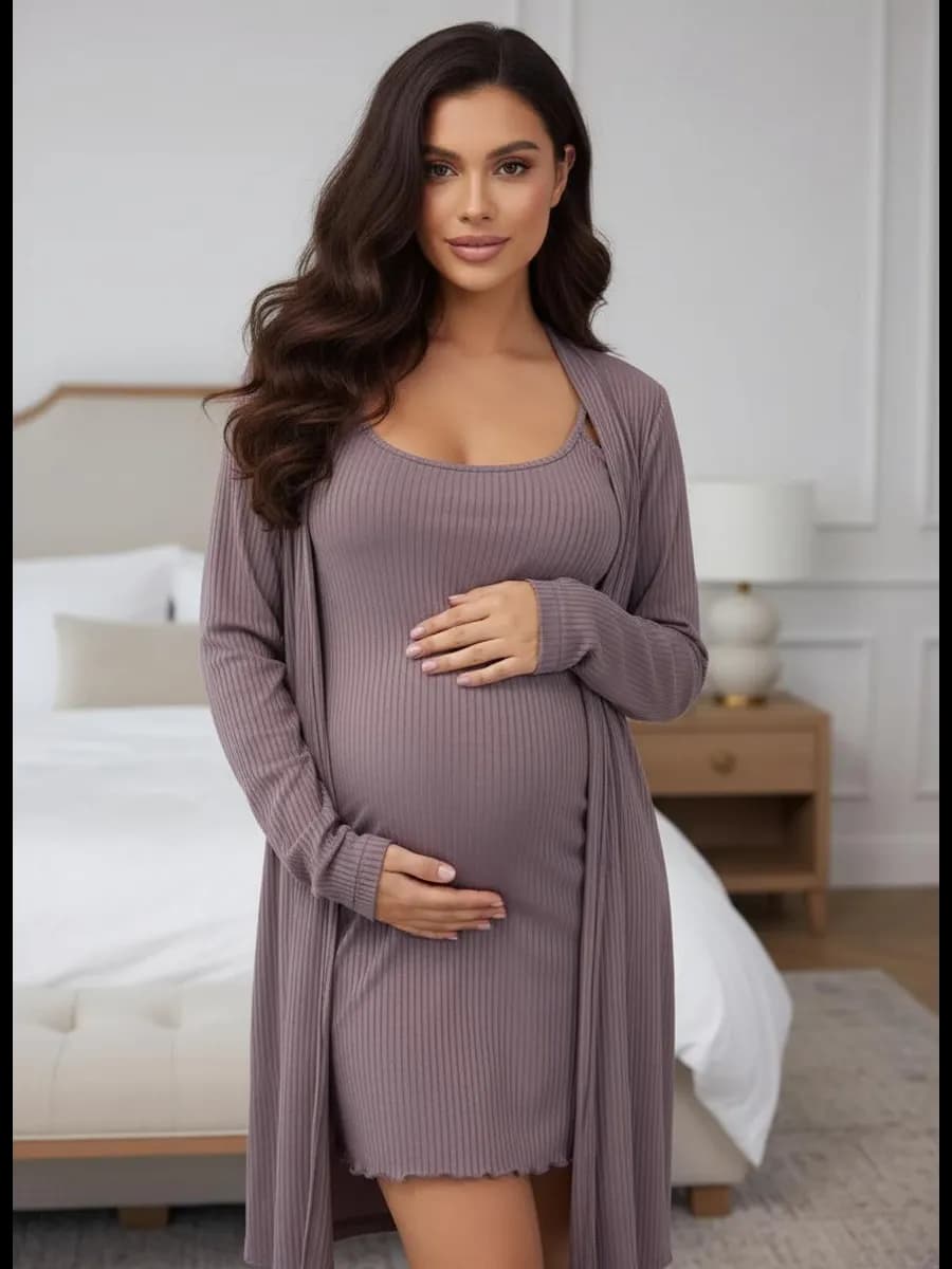 Халат с сорочкой в роддом для беременных