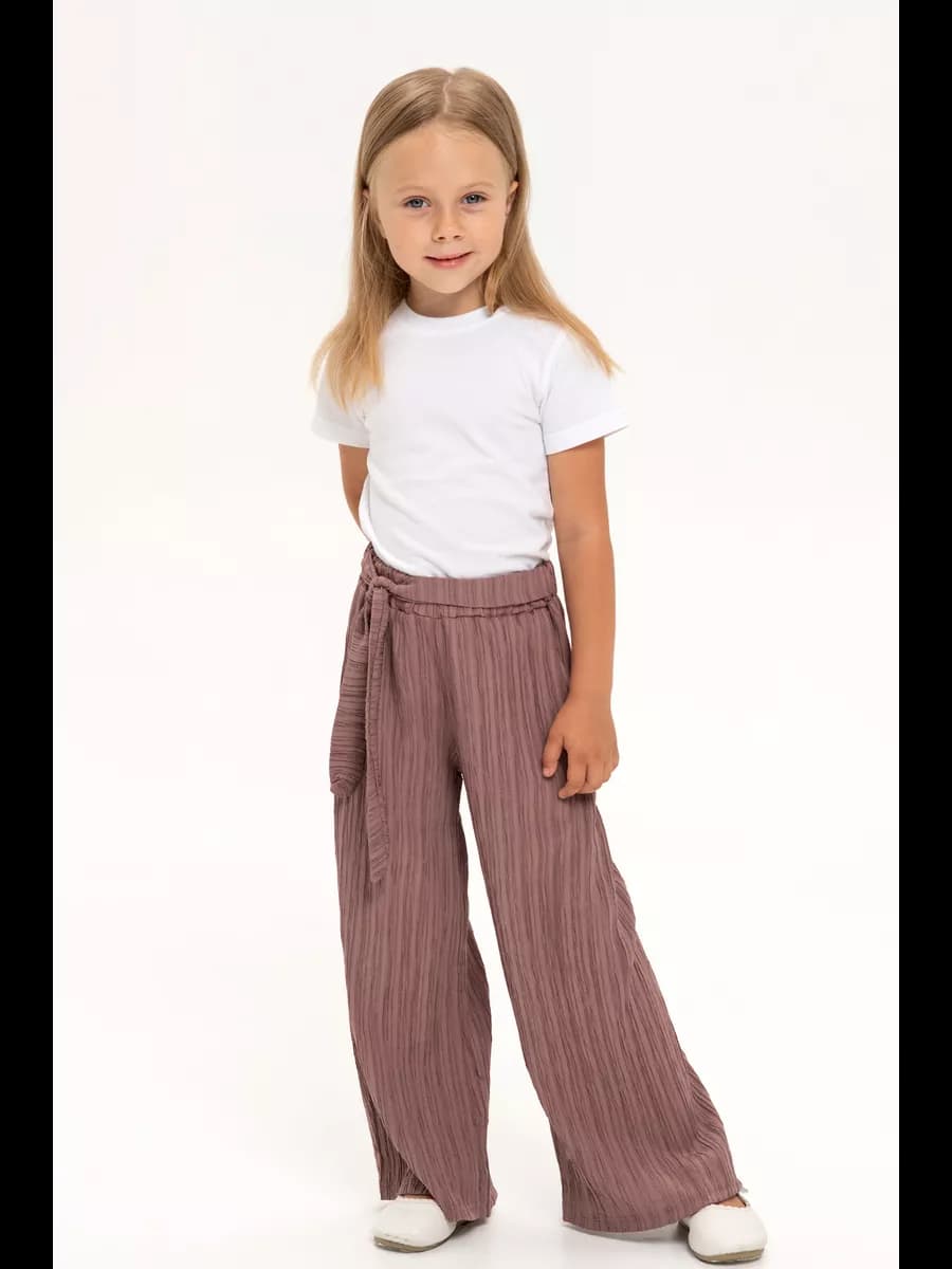 Брюки детские палаццо летние на поясе