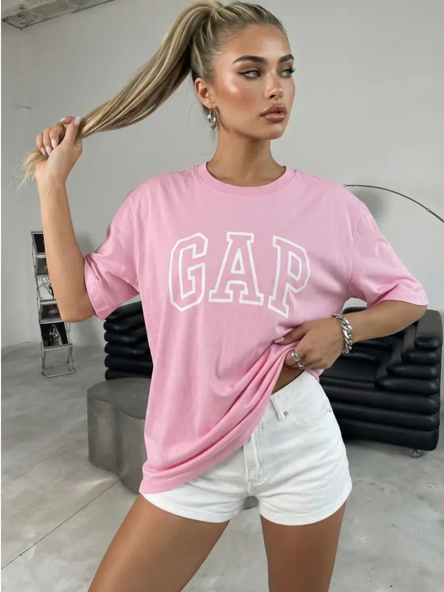 Футболка оверсайз с принтом