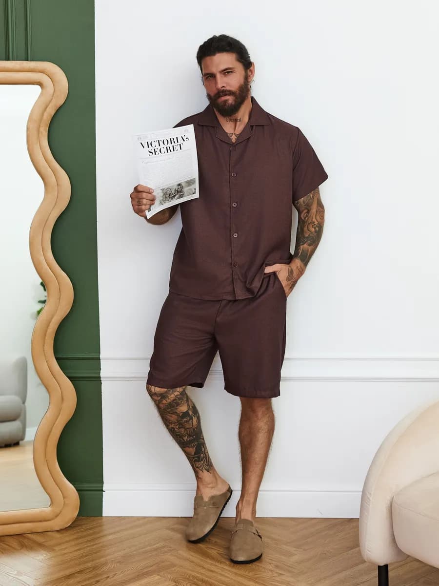 Пижама мужская с шортами