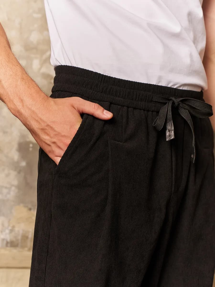 Брюки бананы вельветовые