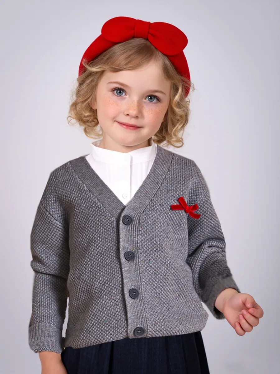 Кардиган на пуговицах школьный джемпер