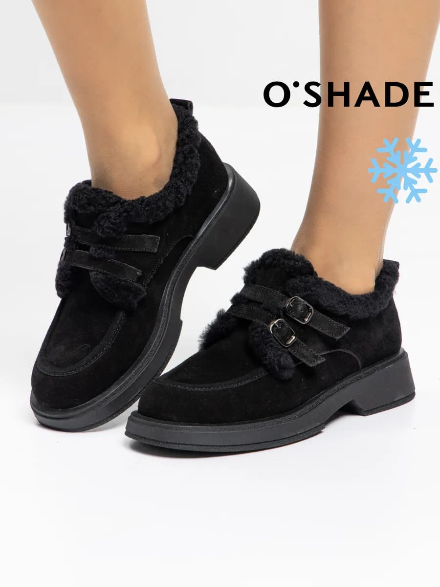 O'SHADE Полуботинки женские зимние черные