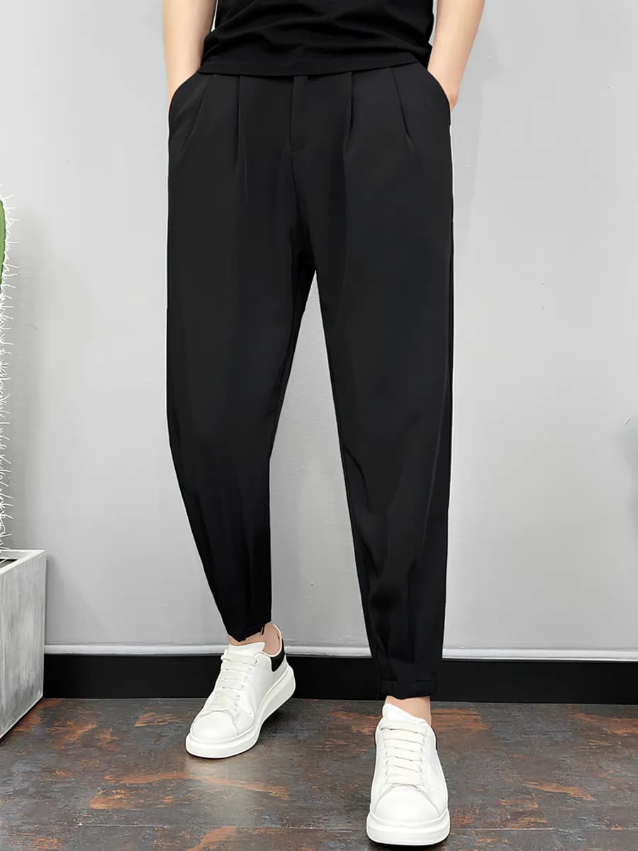 Брюки бананы на резинке школьные оверсайз