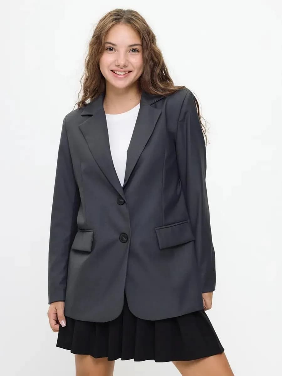 Пиджак школьный оверсайз