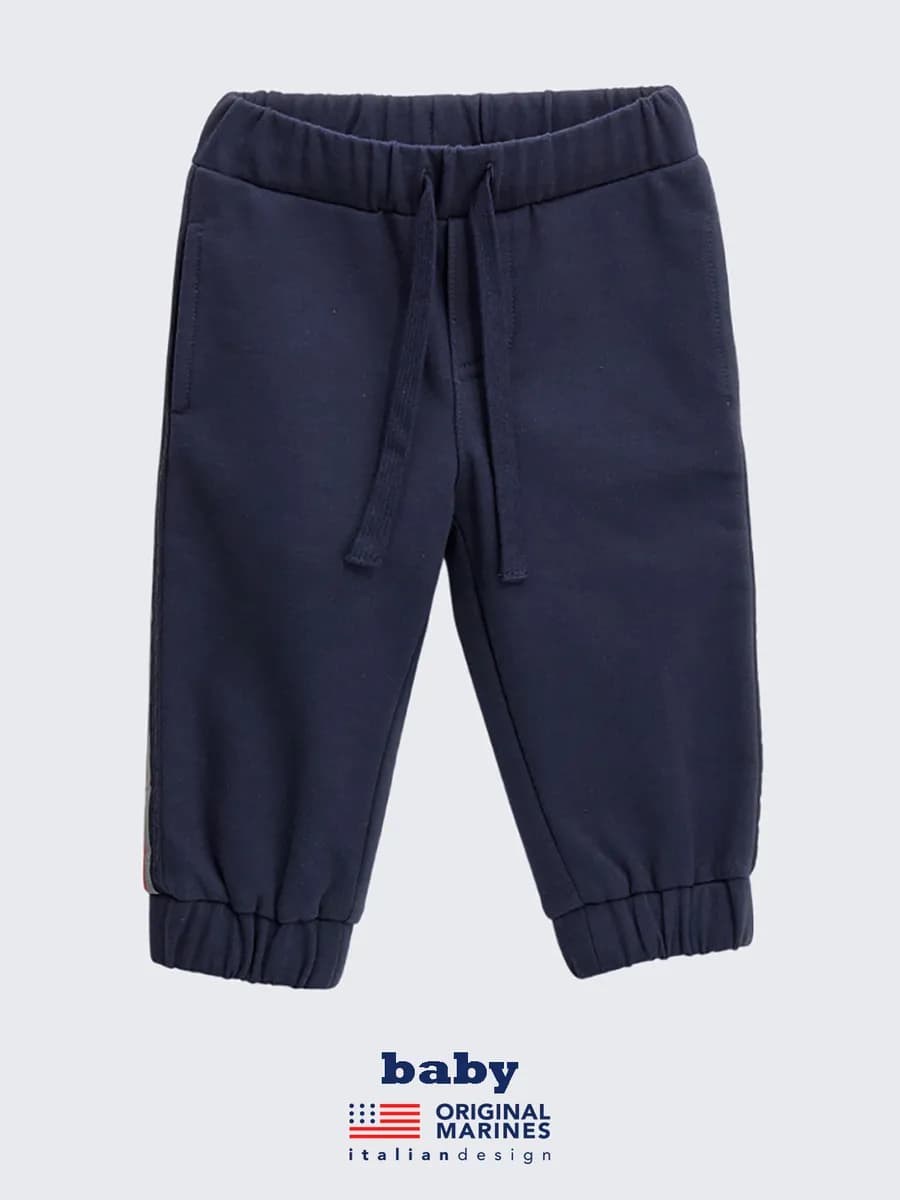 Брюки джоггеры трикотажные на резинке с начесом