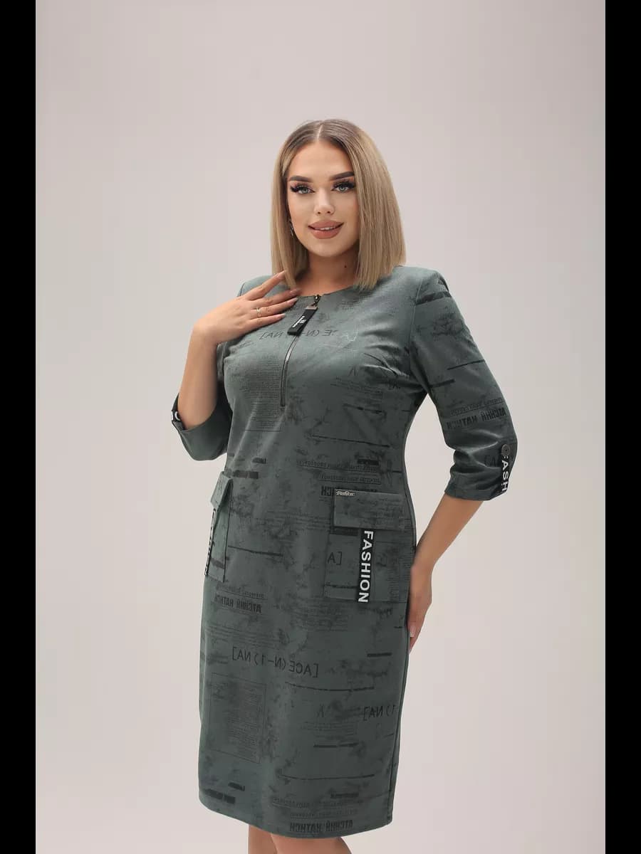 Платье офисное больших размеров