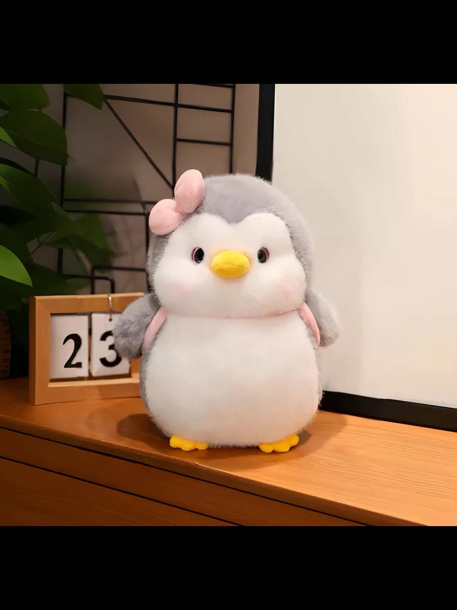 Мягкая плюшевая игрушка пингвин пушистый пингвиненок