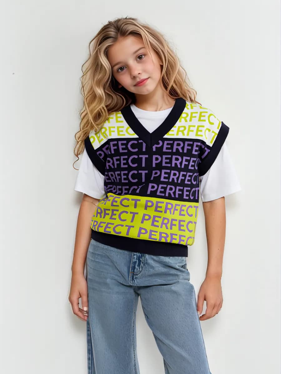 Жилет трикотажный безрукавка для девочки