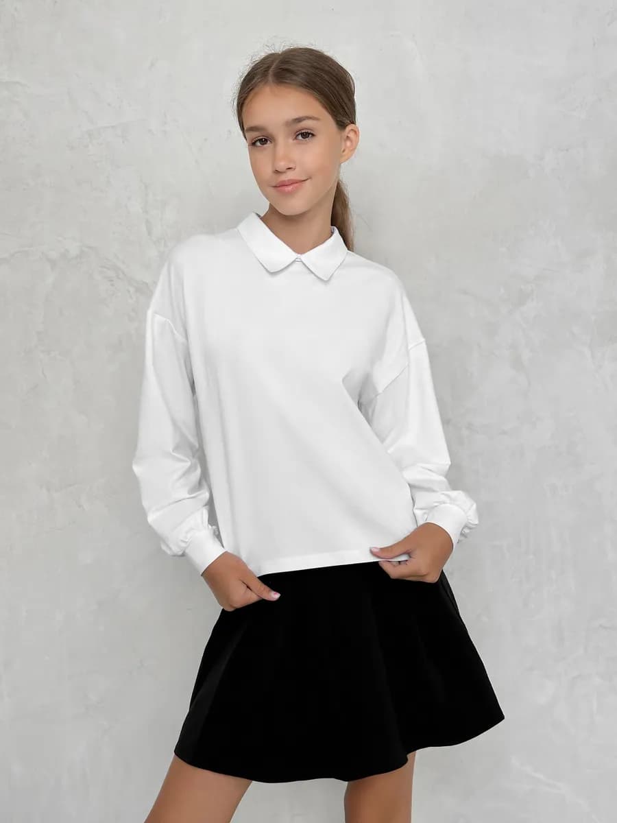 Блузка школьная оверсайз