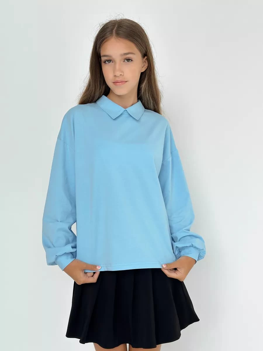 Рубашка школьная оверсайз