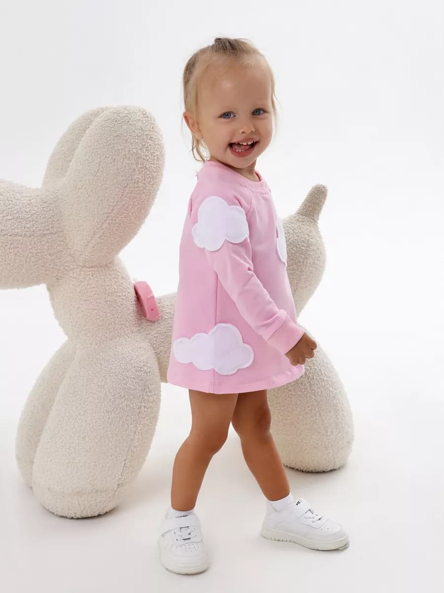 Детское платье в садик с длинным рукавом