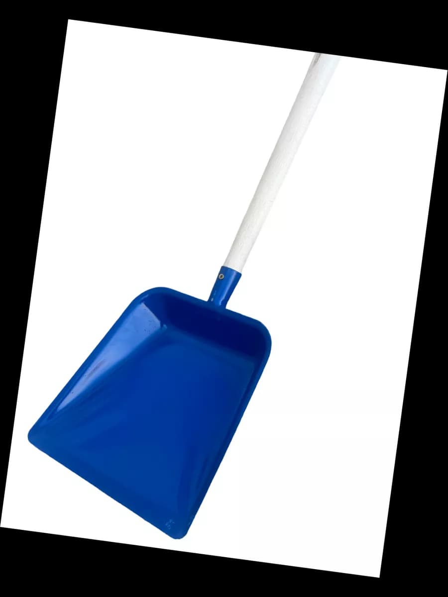 Совок для мусора металлический с ручкой