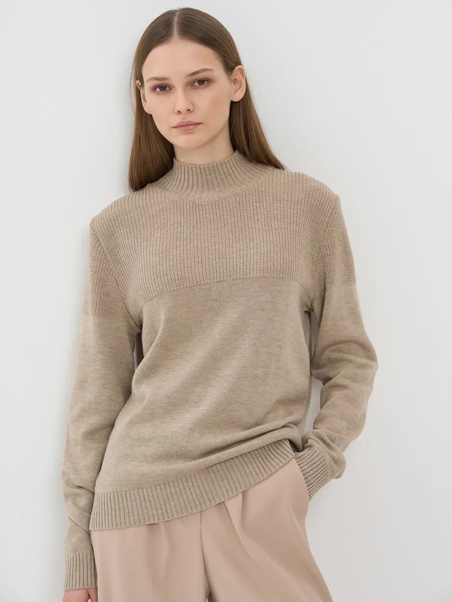 Джемпер больших размеров теплый