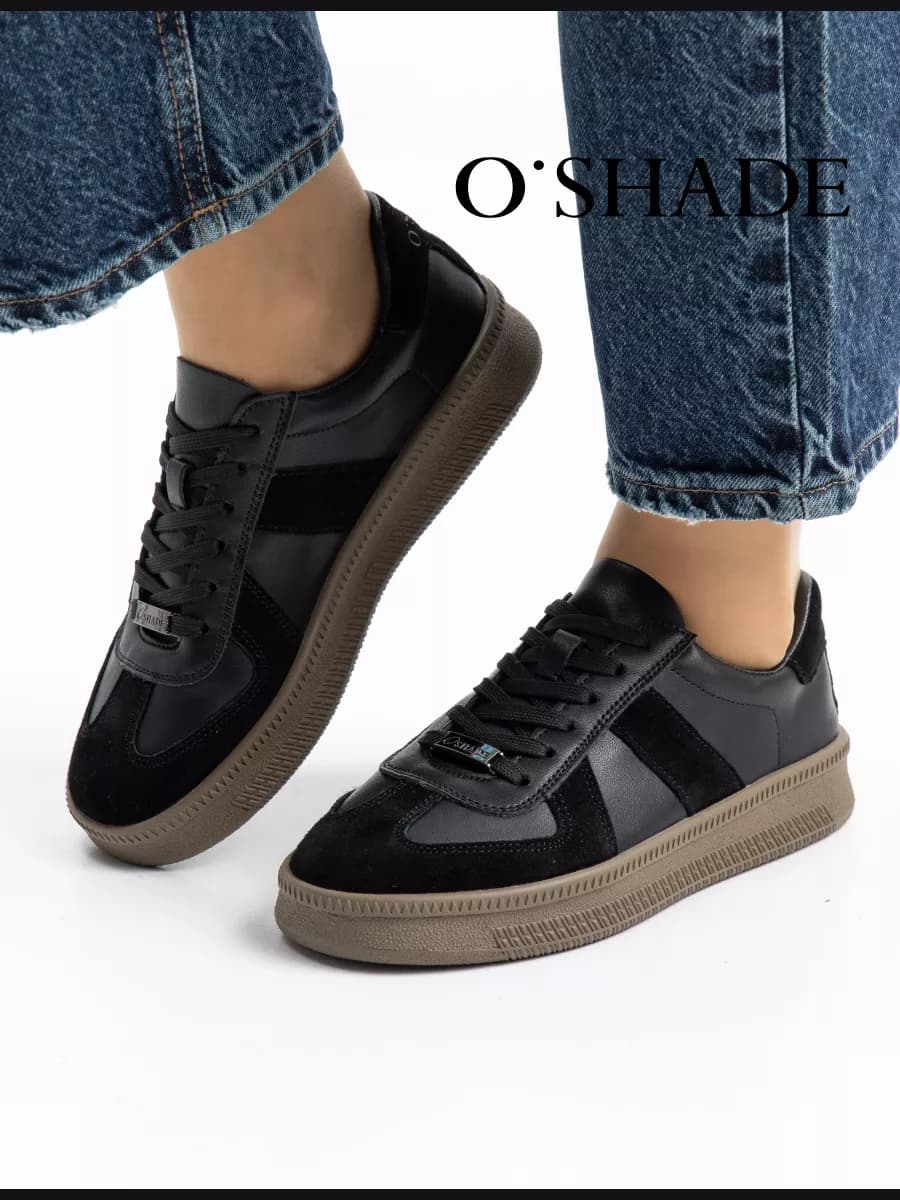 Кеды женские черные на весна