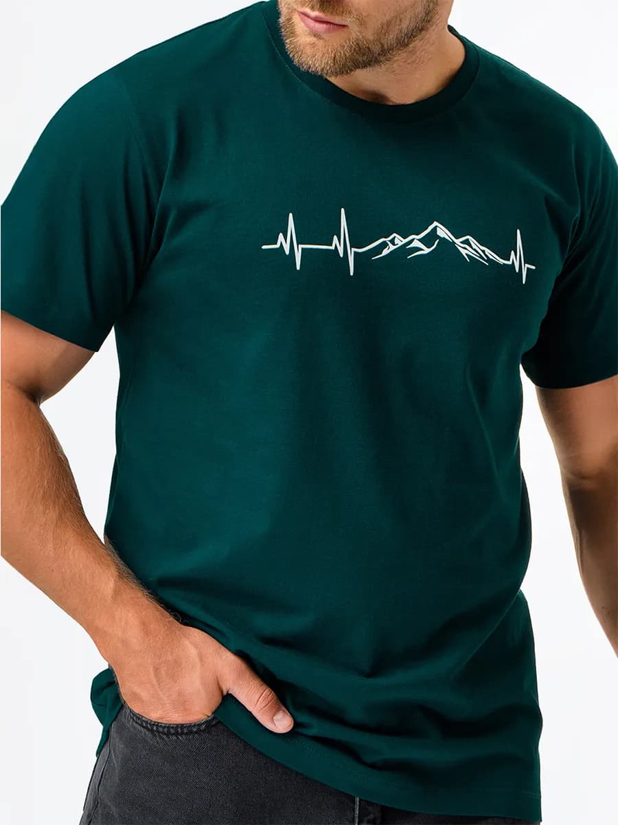 Футболка с принтом хлопковая