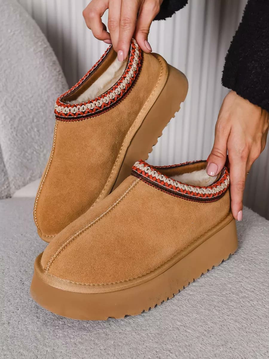 Угги короткие на платформе