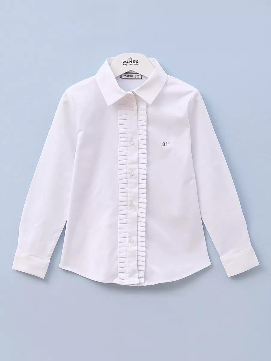 Школьная белая блузка подростковая