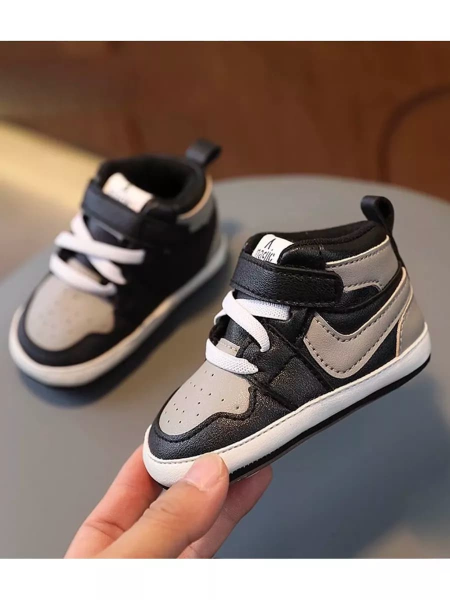 Пинетки кеды для новорожденных с подошвой