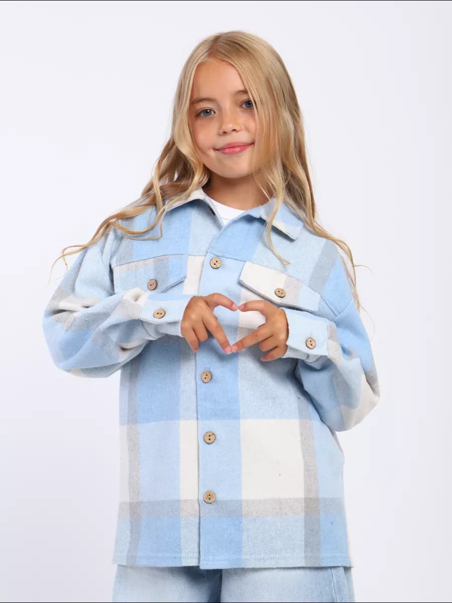Рубашка в клетку теплая фланелевая