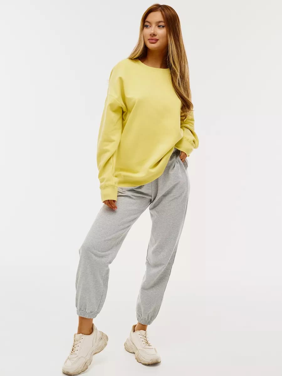 Свитшот оверсайз базовый толстовка