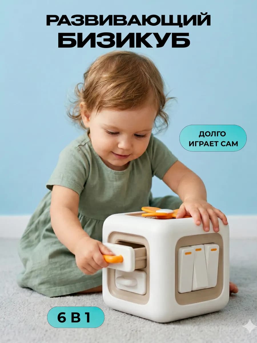 Развивающая игрушка для детей Бизикуб