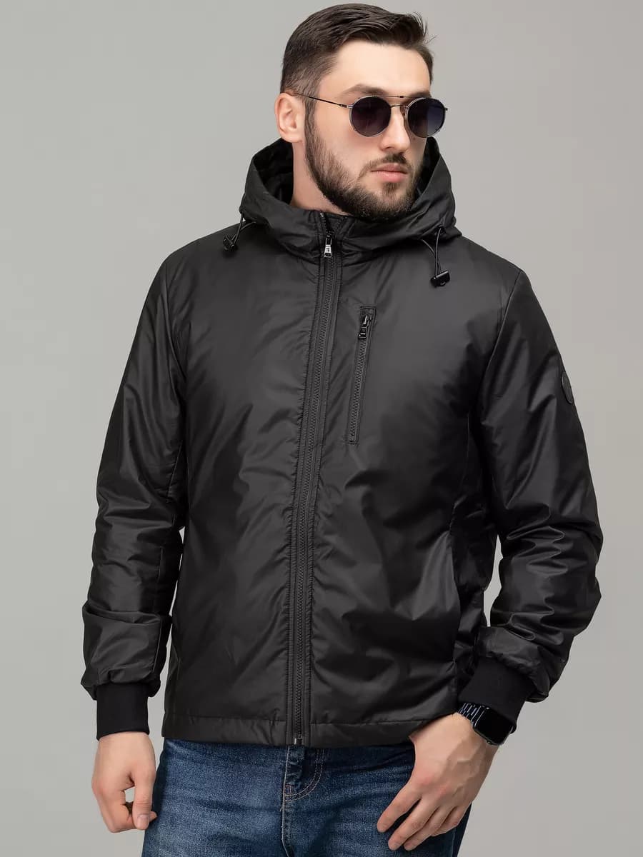 Куртка утепленная на осень с капюшоном