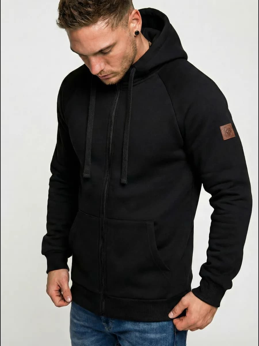 Зип Худи на молнии оверсайз с начесом