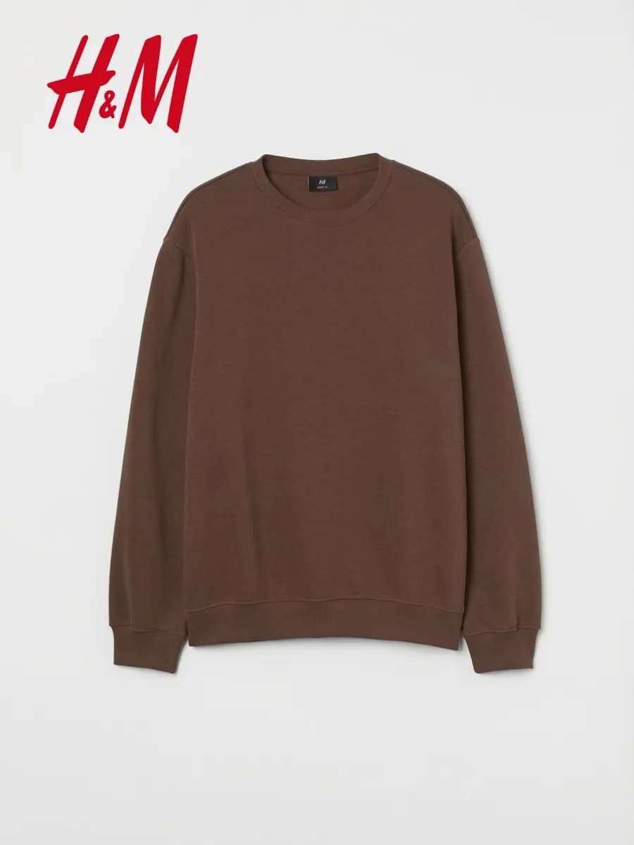 Свитшот оверсайз с начесом