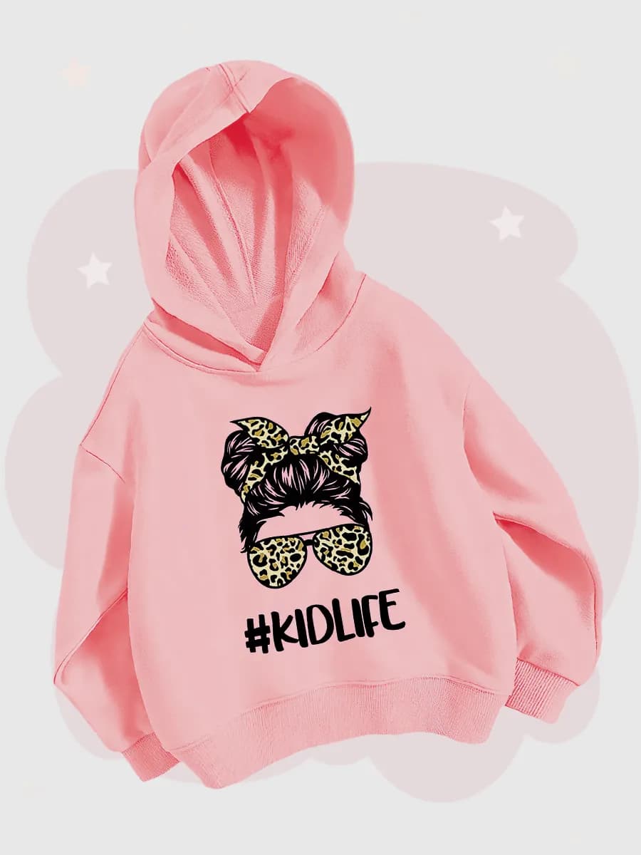 Толстовка для девочки с капюшоном