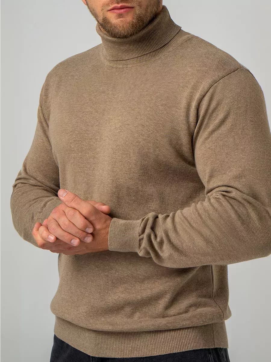 Водолазка вязаная джемпер с горлом