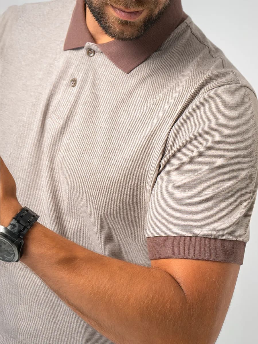 Футболка поло базовая хлопковая