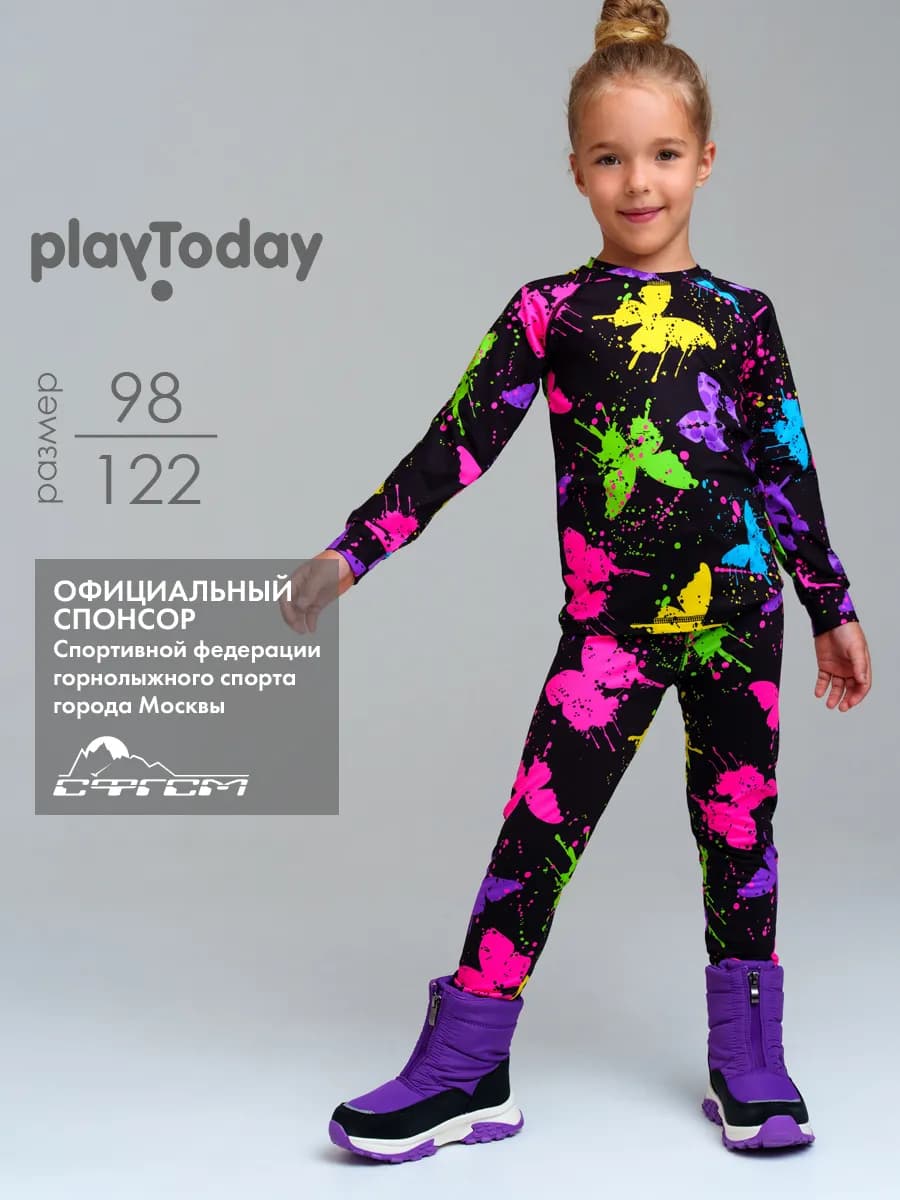 Термокомплект с микроначесом лонгслив, леггинсы