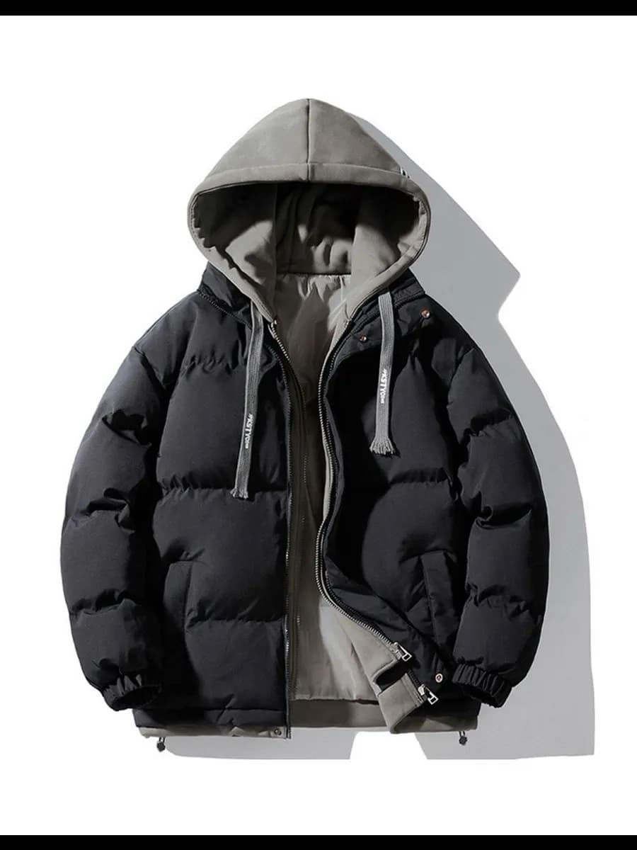 Куртка с тканевым капюшоном