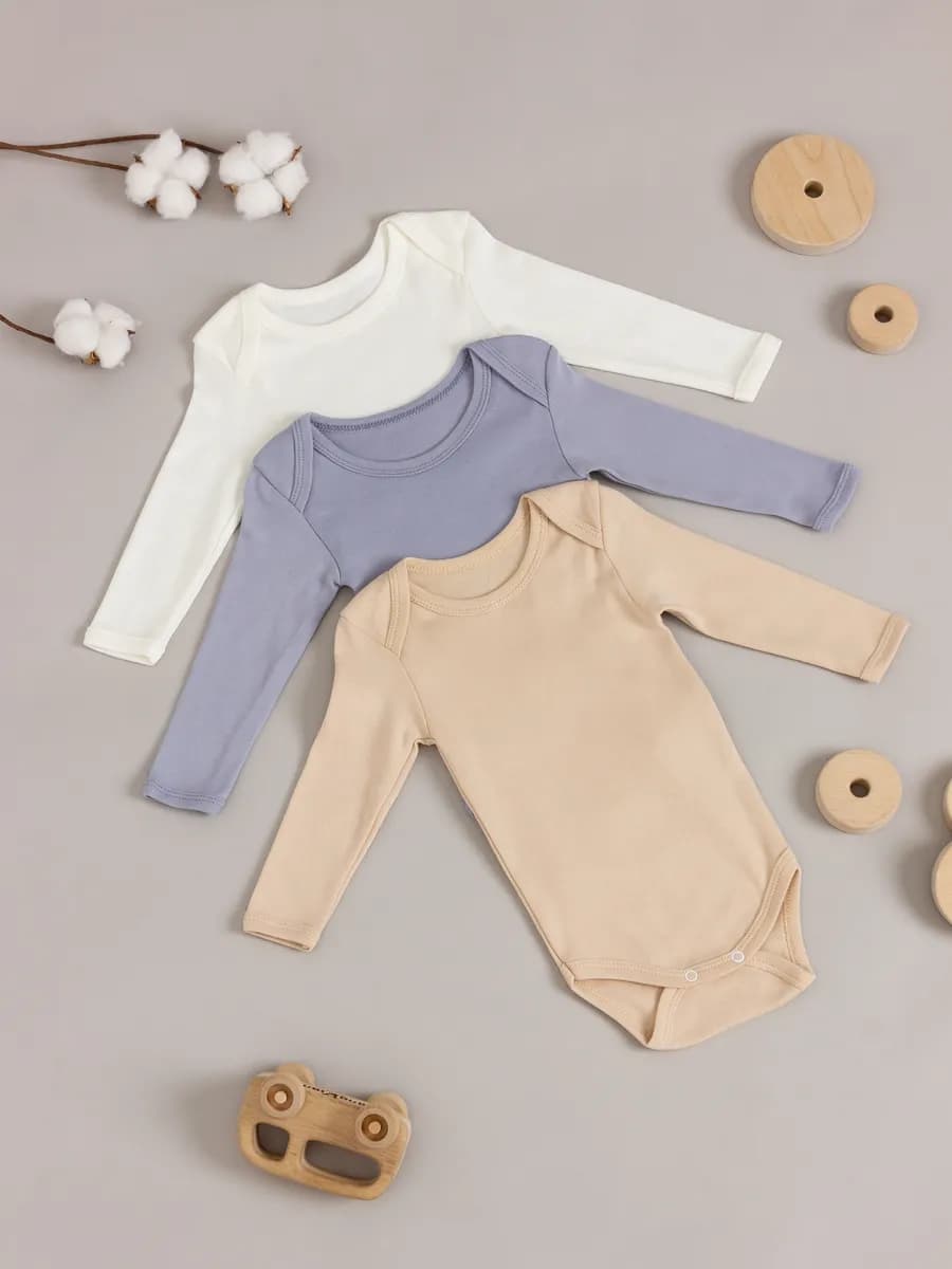 Боди для новорожденных с длинным рукавом