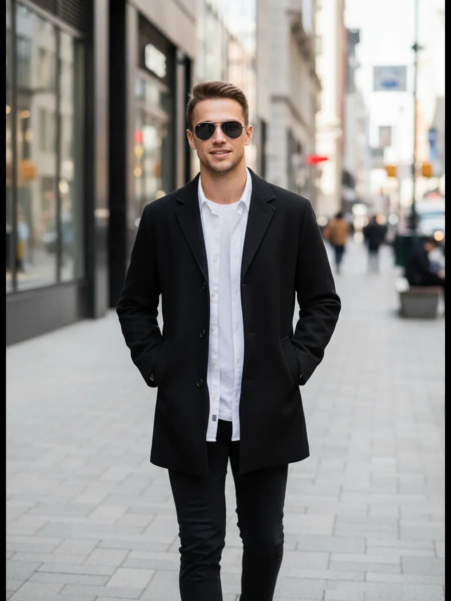 Пальто утепленное оверсайз