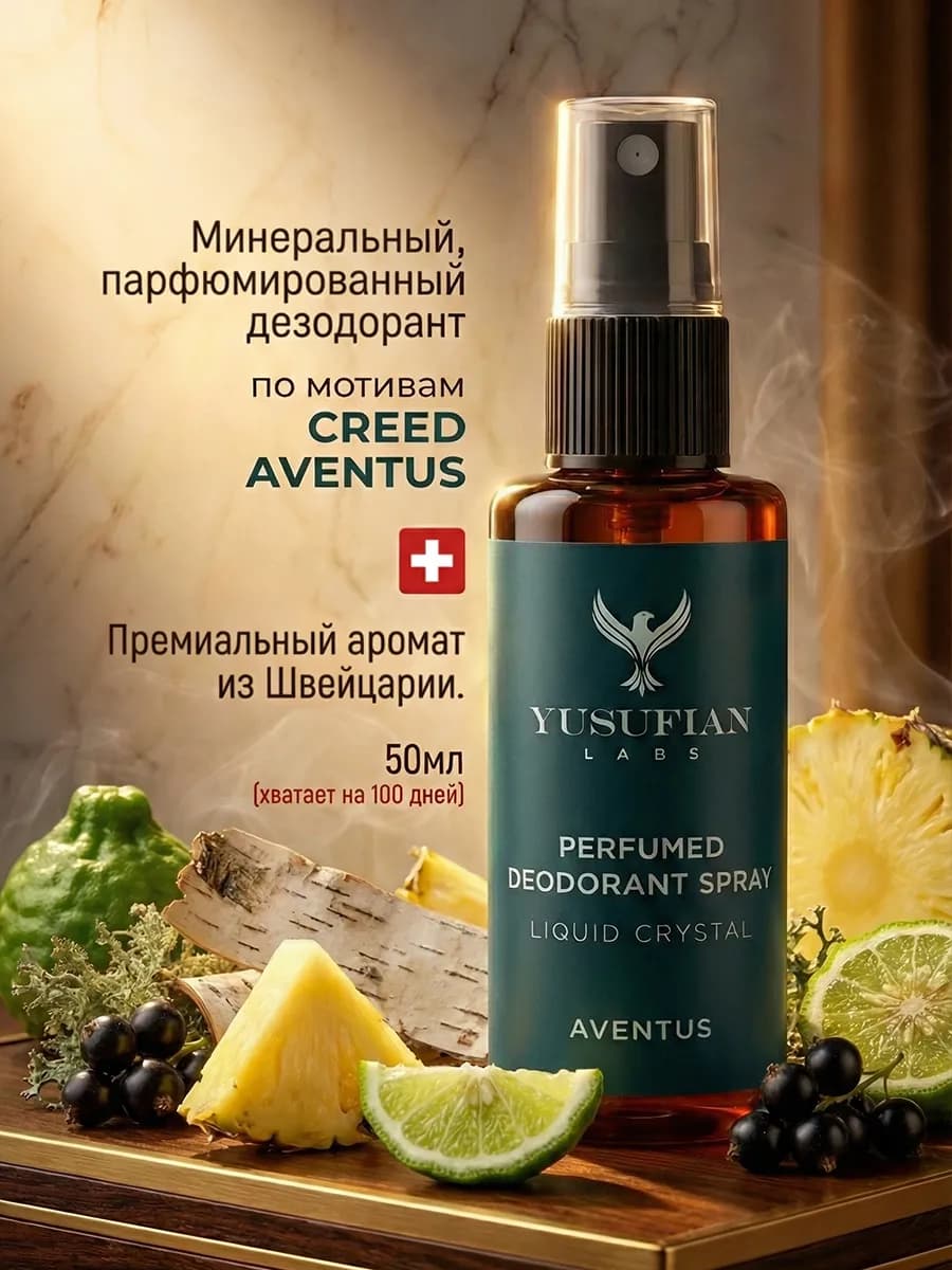 Парфюмированный дезодорант-спрей для мужчин и женщин Aventus
