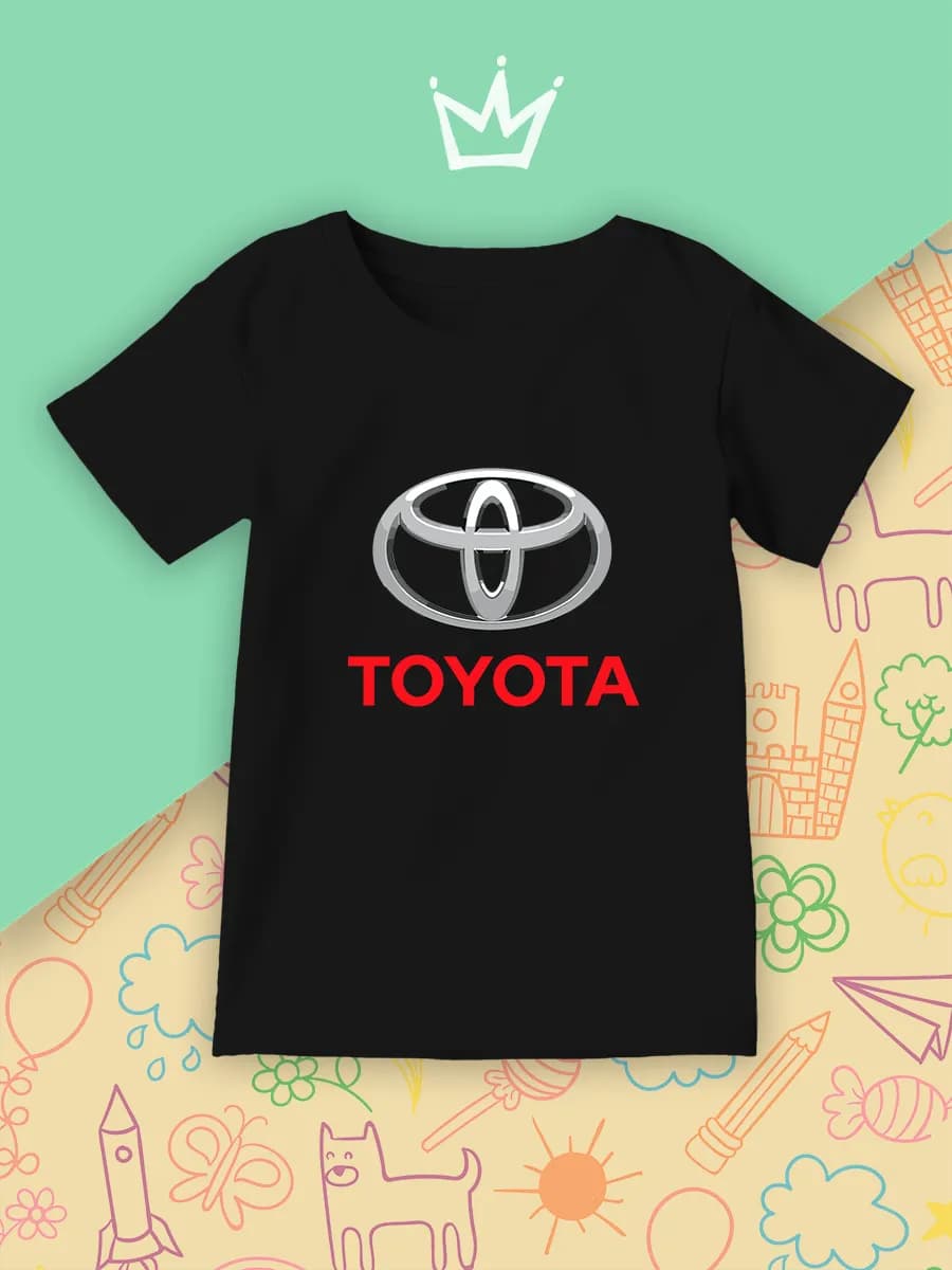 Детская Футболка Toyota Логотип Авто Машина Тойота