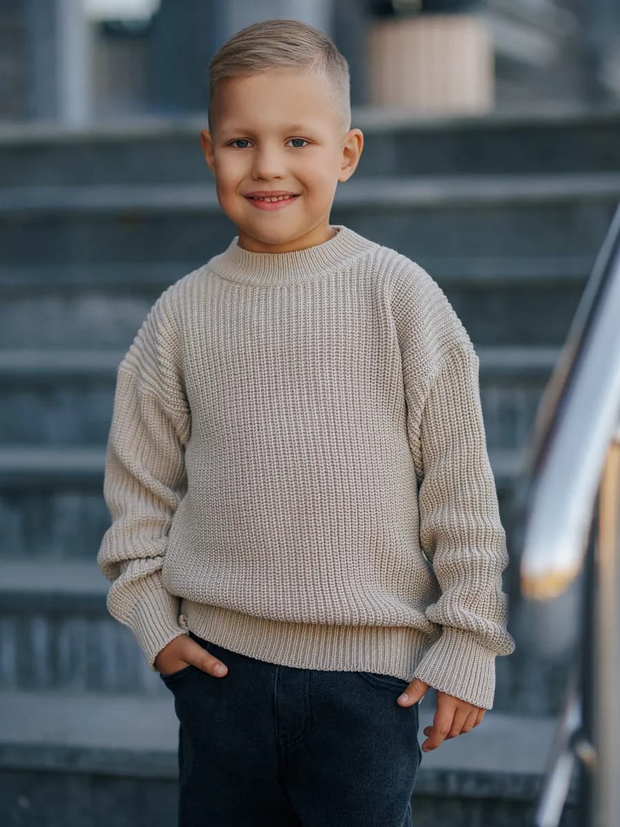 Джемпер детский оверсайз хлопковый