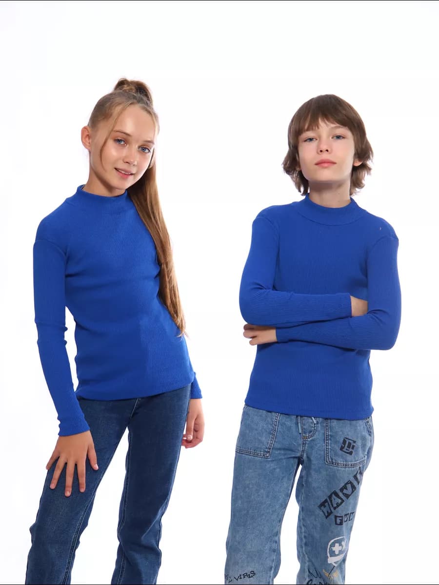 Водолазка подростковая в рубчик