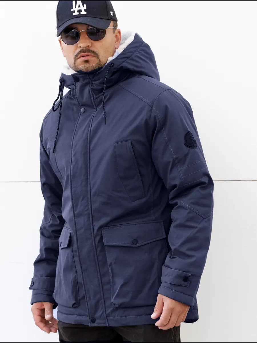 Куртка зимняя длинная с капюшоном