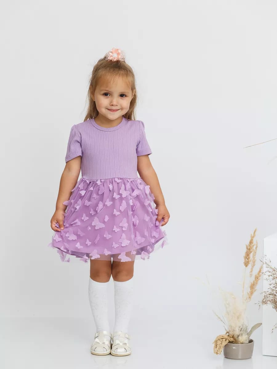 Нарядное платье в садик с длинным рукавом