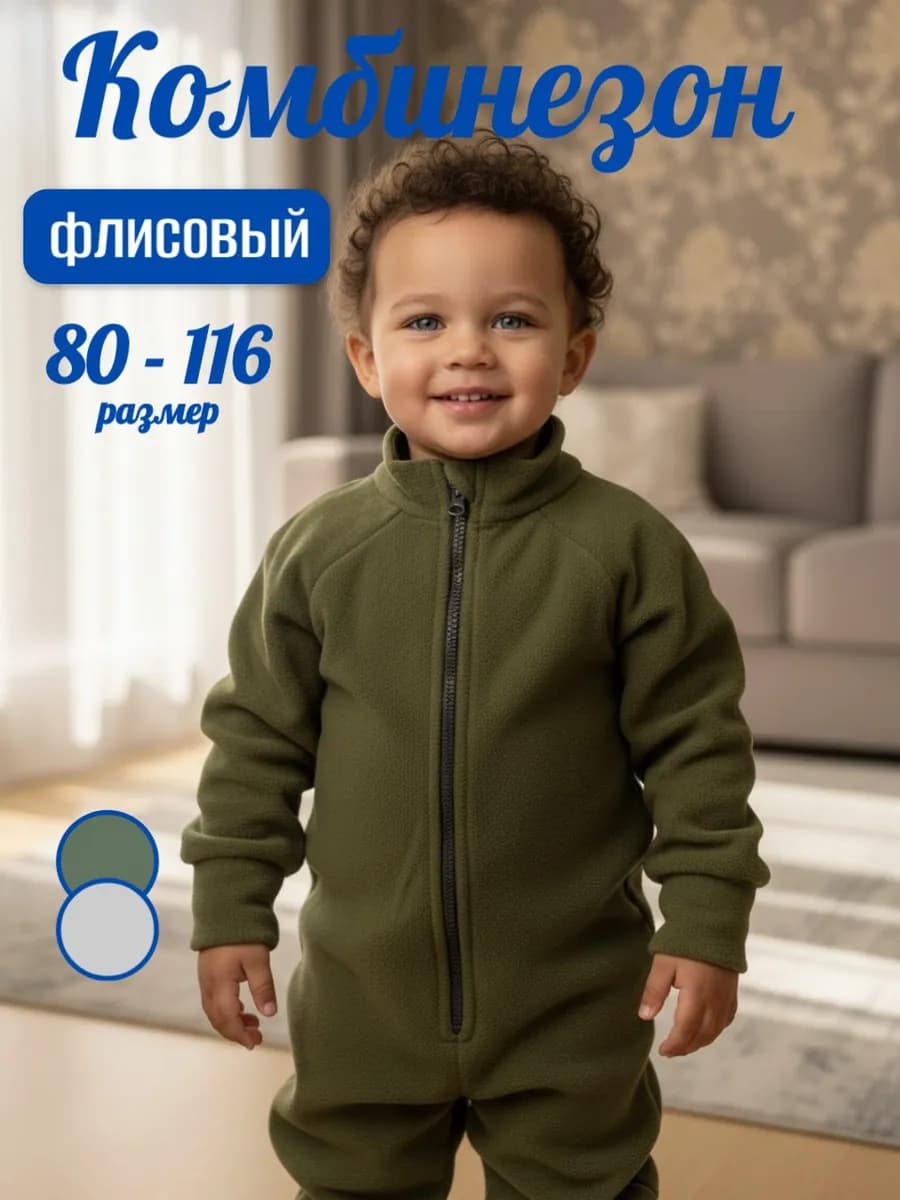 Флисовый комбинезон поддева