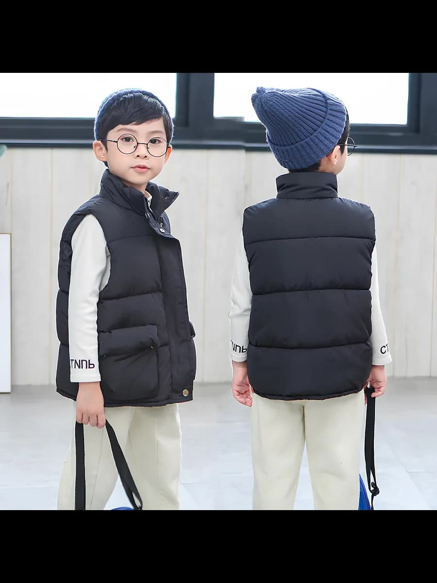 Жилетка детская утепленная без капюшона демисезонный